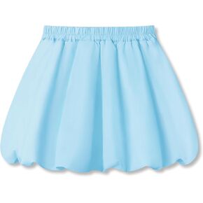 Big Girls Bubble Skort - Balloon High Waisted Skirt Puffy Hem Summer Trendy Purple Bottom Size 6-16 in Kuwait