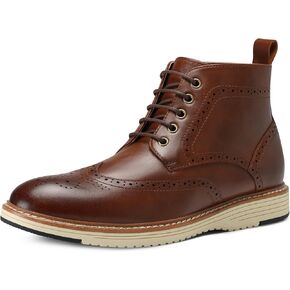 Brown Dress Boots for Men: Chukka Business Shoes Mens Derby Comfy Chukka Boot Size 9.5 in Saudi Arabia