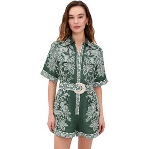 FARM Rio Women's Miranda Short Sleeve Romper in Saudi Arabia