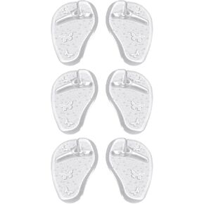 6Pcs Flip Flop Toe Protectors - Butterfly Thong Sandal Gel Cushions. Excellent Silicone Inserts for Women Shoes, Transparent Toe Post Cushion Pads Summer Accessories in Saudi Arabia