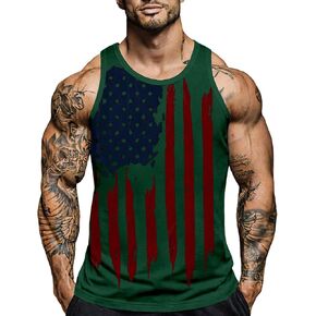 4Th of July Shirts for Men Graphic Tees Oversized Tank Tops Sleeveless Fashion Basic 2026 Casual Summer Outfits in Saudi Arabia