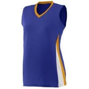 212 Main 1356A Girls Tornado Softball Jersey - Purple Gold & White Small in Kuwait