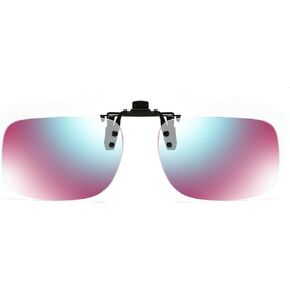 Clip-On Color Blind Glasses for Men - Portable Eyewear for Seeing Colors, Color Blindness Correction Clip (Clear) in Saudi Arabia