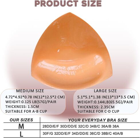 Double Sided Sticky Bra Inserts, Invisible Adhesive Bra Pads, Seamless Push Up Breast Enhancers for Bras, Bikini in Saudi Arabia