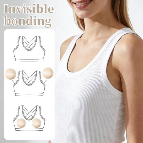 3 Pairs Bra Padding Insert Removable and Washable Bra Inserts Push Up Sports Bras Pads Inserts 3 Colors for Bikinis Top Swimsuit Sport Bras in Kuwait