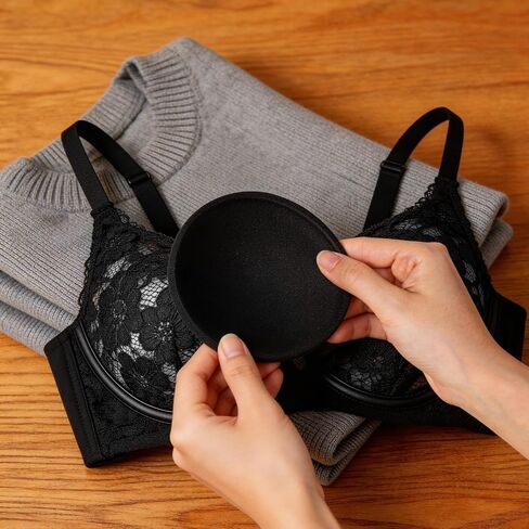 3 Pairs Bra Padding Insert Removable and Washable Bra Inserts Push Up Sports Bras Pads Inserts 3 Colors for Bikinis Top Swimsuit Sport Bras in Kuwait