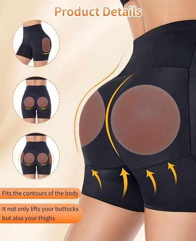 2 Pair Silicone Butt Pads for Women, Adhesive Reusable Buttocks Hip Padding, Non Slip Silicone Bigger Butt Lifter in Saudi Arabia