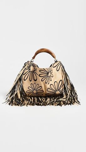 FARM Rio Women's Fringed Raffia Mini Bag in Saudi Arabia