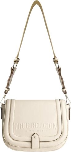 True Religion Saddle Bag, Women's Bombe Logo Shoulder Purse Handbag in Kuwait