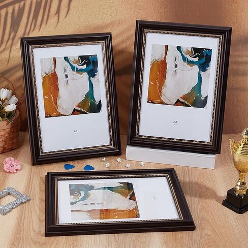 OLYCRAFT 3 Pack Diploma Frames 11.3x7.9 Inch Certificate Display Frame Degree Document Frame Wall Hanging Tabletop Frame for Document Frame Diploma Bachelors and Masters Degree in Kuwait