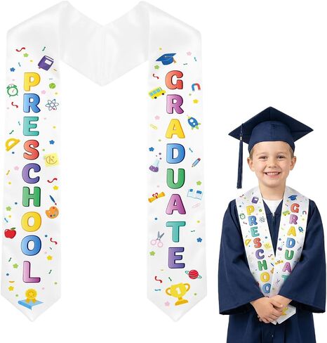 49.2 x 3.9 In Preschool Graduation Decorations Preschool Graduation Sash, Pre K Graduation Sash For Bright, Photo Ready Moments in Saudi Arabia