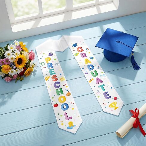 49.2 x 3.9 In Preschool Graduation Decorations Preschool Graduation Sash, Pre K Graduation Sash For Bright, Photo Ready Moments in Saudi Arabia