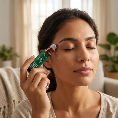 Florus Relief Roll On, Soothing Essential Oil with Peppermint, Soothes Head, Neck and Shoulders in Kuwait