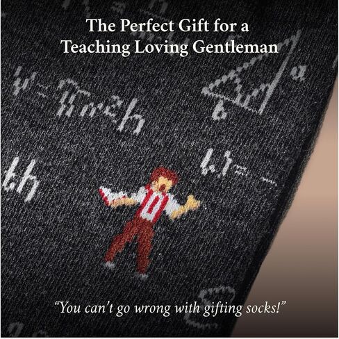 The Tolerant Teacher Socks – Funny Teacher Gifts for Men – Perfect Teacher Appreciation Gifts – 1 x Pair, Size US 8-13, Grey – Best Teacher Ever Gifts for Male Teachers, Educators, Student Teachers in Saudi Arabia