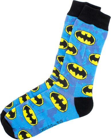 Hyp DC Justice League Logos 6-Pack Crew Socks in Kuwait