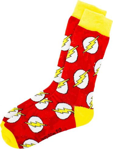 Hyp DC Justice League Logos 6-Pack Crew Socks in Kuwait