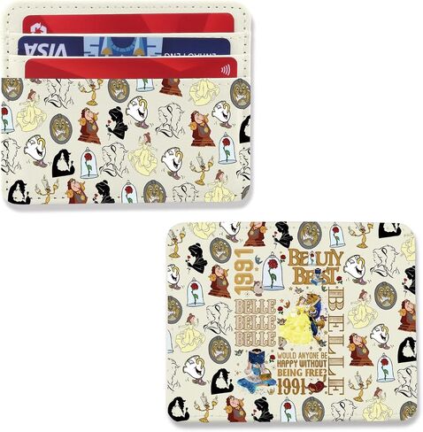 ENSIANTH Fairytale Lover Card Holder Beauty Movie Inspired Gift A Tail as Old as Time Merch Belle Princess Lover Card Wallet (1991 CH) in Kuwait