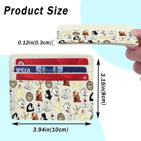 ENSIANTH Fairytale Lover Card Holder Beauty Movie Inspired Gift A Tail as Old as Time Merch Belle Princess Lover Card Wallet (1991 CH) in Kuwait