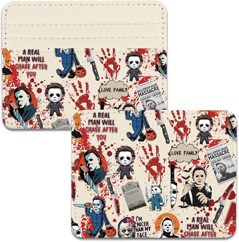 Lywjyb Birdgot Series Killer Character Card Holder Thriller Film Gift Scary Movie Gift Spooky Season Card Wallet (A Real Man Holder) in Kuwait