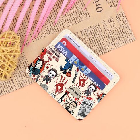 Lywjyb Birdgot Series Killer Character Card Holder Thriller Film Gift Scary Movie Gift Spooky Season Card Wallet (A Real Man Holder) in Kuwait