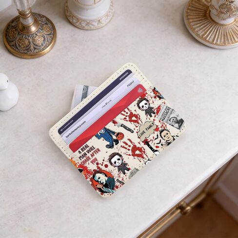 Lywjyb Birdgot Series Killer Character Card Holder Thriller Film Gift Scary Movie Gift Spooky Season Card Wallet (A Real Man Holder) in Kuwait