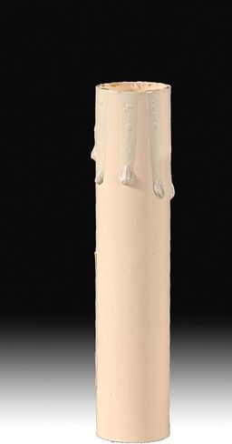 B&P Lamp® 6" Height, Ivory-Tinted Drip Candle Covers, Standard Size in Saudi Arabia