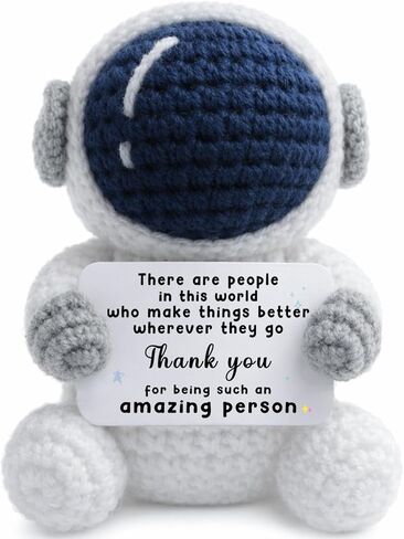 Teacher Appreciation Gifts For Men Women Crochet Astronaut Gift Card for Teacher Appreciation Week Retirement Graduate Farewell Thank You for Teacher Coworker Employee Best Friend Boss Nurse in Kuwait