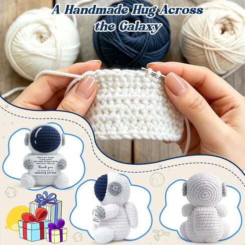 Teacher Appreciation Gifts For Men Women Crochet Astronaut Gift Card for Teacher Appreciation Week Retirement Graduate Farewell Thank You for Teacher Coworker Employee Best Friend Boss Nurse in Kuwait