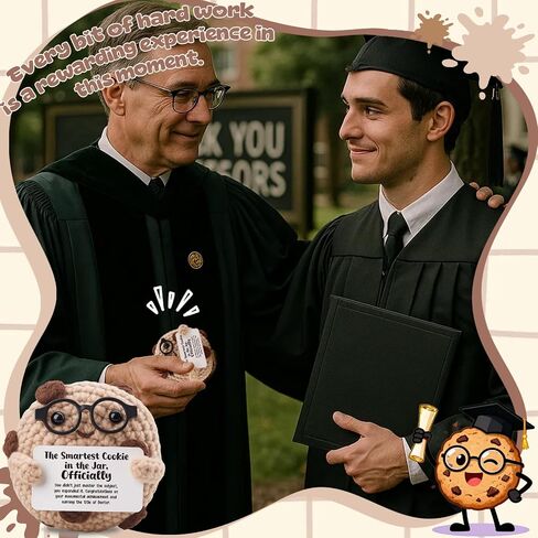Thoughtful PhD Graduation Gift for Her, Him - Sentimental Doctorate Keepsake for New Doctor - "The Smartest Cookie, Officially" Inspirational Scholar Desk Decor in Saudi Arabia