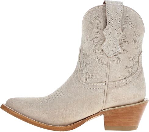 Vaccari Women's Emma Genuine Leather Pointed Toe Western Ankle Boots in Saudi Arabia