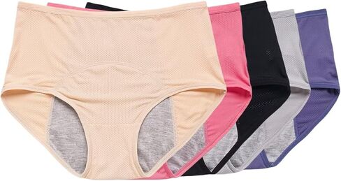 Everdry Panties for Over 60 70 with Incontinence - Everdry Leakproof Ladies Underwear Washable 5pcs in Saudi Arabia