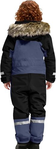 Snow Suit for Kids Bibs Snowsuit Boys Girls Overalls One Piece Ski Suits Warm Windbreak Waterproof Snowboarding Snowsuit in Kuwait