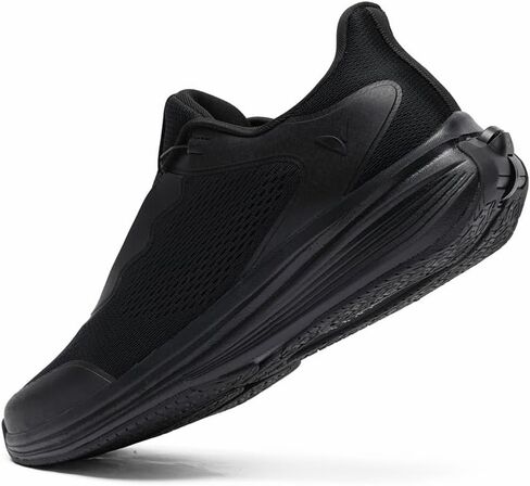 upalee Men's Zerotie Slip On Self Lacing No Tie Shoes Hands-Free Sneakers Monde Series in Kuwait