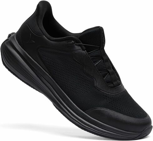 upalee Men's Zerotie Slip On Self Lacing No Tie Shoes Hands-Free Sneakers Monde Series in Kuwait