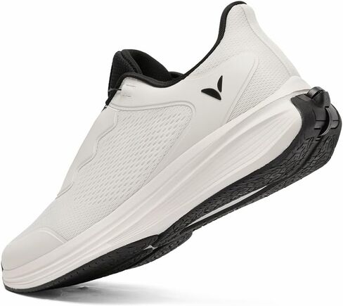 upalee Men's Zerotie Slip On Self Lacing No Tie Shoes Hands-Free Sneakers Monde Series in Kuwait