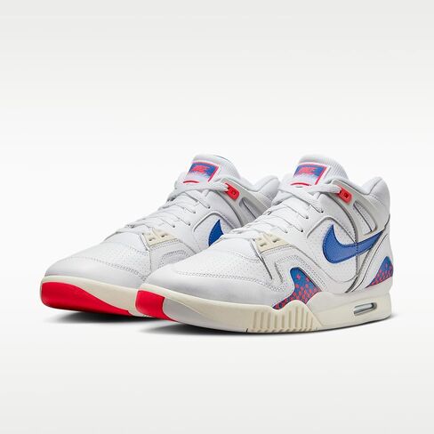 حذاء Nike Air Tech Challenge 2 للرجال (أبيض/قرمزي ليزر/عاجي شاحب/أزرق ملكي) in Kuwait