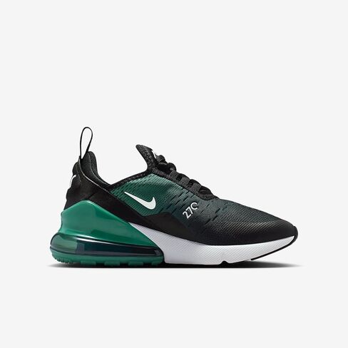 Nike Air Max 270 Big Kids' Shoes (Black/Evergreen Aura/Deep Night/White) Size 6 in Kuwait
