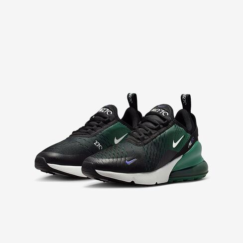 Nike Air Max 270 Big Kids' Shoes (Black/Evergreen Aura/Deep Night/White) Size 6 in Kuwait