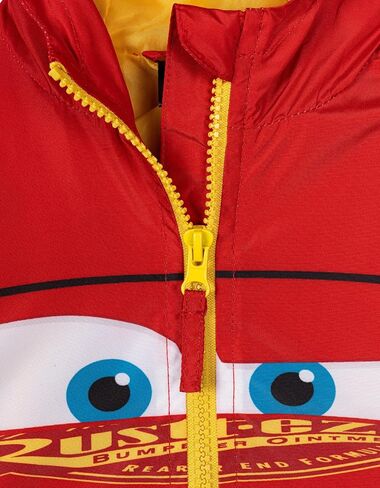 Disney Cars Lightning McQueen Toddler Boys Zip Up Cosplay Windbreaker Jacket Red 2T in Kuwait
