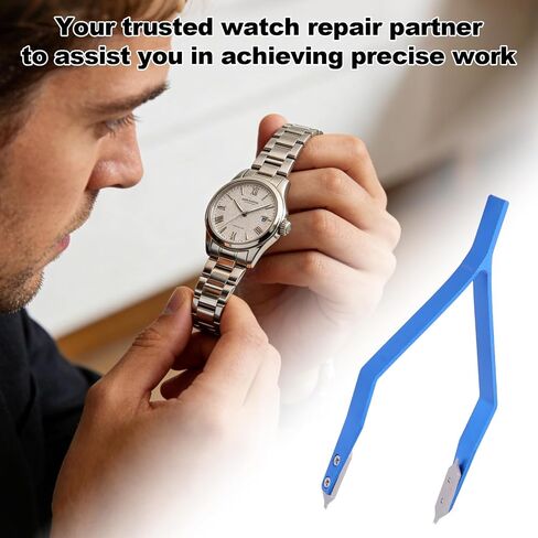 Penitue Watch Spring Bar Tool with 2 Spare Fork Tips & Screwdriver, Aluminum Alloy Professional Spring Bar Tweezers for Watches Maintenance and Precision Work in Kuwait