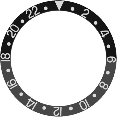 Ewatchparts Bezel Insert Compatible With Invicta Watch 8926Ob GMT Pro Diver Automatic Black Silver Font in Kuwait