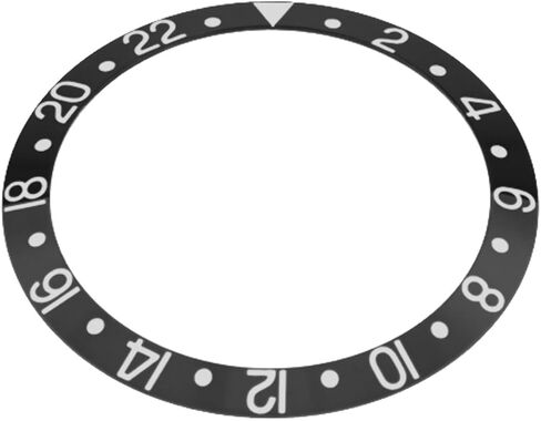 Ewatchparts Bezel Insert Compatible With Invicta Watch 8926Ob GMT Pro Diver Automatic Black Silver Font in Kuwait