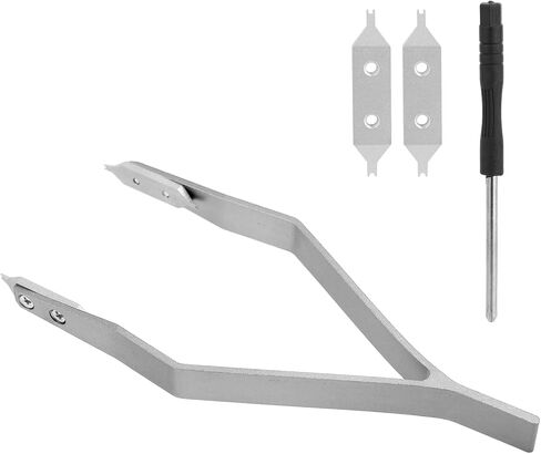 Penitue Watch Spring Bar Tool with 2 Spare Fork Tips & Screwdriver, Aluminum Alloy Professional Spring Bar Tweezers for Watches Maintenance and Precision Work in Kuwait