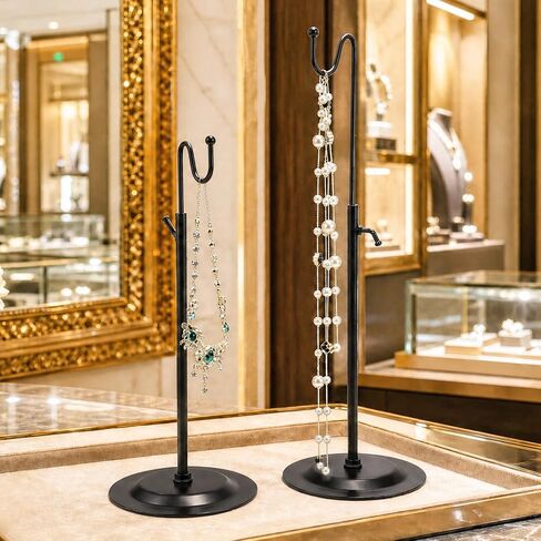 Adjustable Handbag Display Stand 6 Pack, Metal Purse Display Holder with Single Hook, Bag Rack Organizer for Boutique, Store Counter, Retail Shop & Home Tabletop, Black in Saudi Arabia
