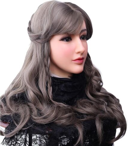 Silicone Mask Realistic Female Mask Full Head Mask Can Makeup for Crossdresser Cosplay Transgender in Saudi Arabia
