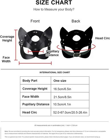 Women Faux Leather Mask with Alloy, Adjustable Fashion Face Mask for Masquerade, Gothic Punk Festival Costume Accessory(Head 20.5–26.4 in) in Saudi Arabia