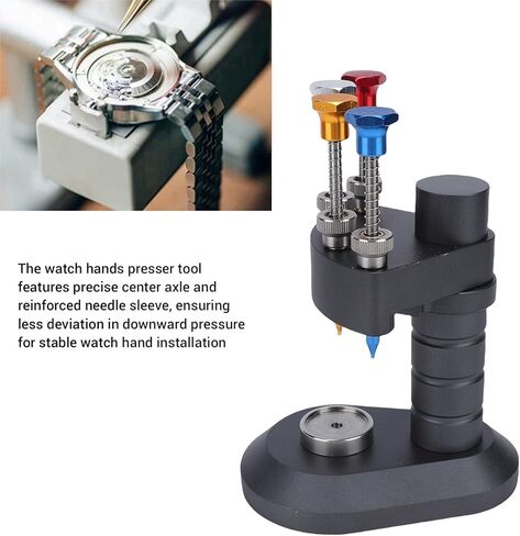 4 Pin Watch Hands Presser, Aluminum Alloy Watch Hand Repair Installation Tool for Watchmakers and Repair Shops in Kuwait
