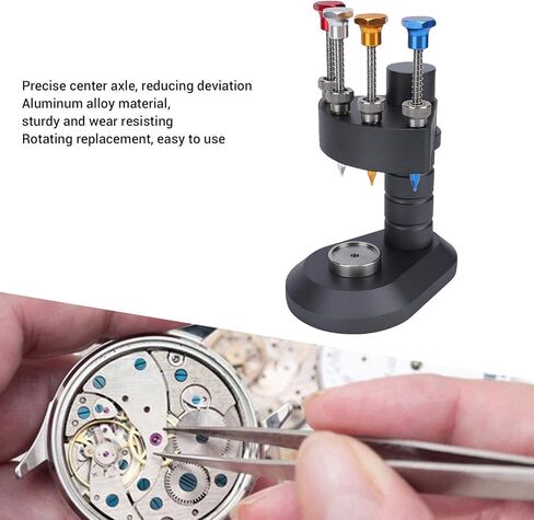 4 Pin Watch Hands Presser, Aluminum Alloy Watch Hand Repair Installation Tool for Watchmakers and Repair Shops in Kuwait