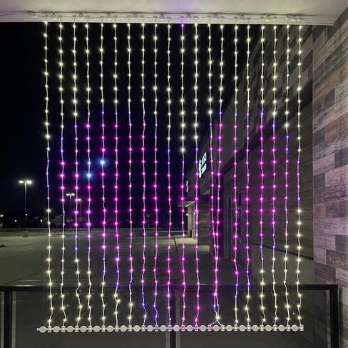 10Pcs Weighted Spacers Compatible with Govee smart Curtain Lights PRO Spacing 55mm - Compatible Curtain Light Spacer Clips to Prevent Tangling & Keep LEDs Straight in Kuwait