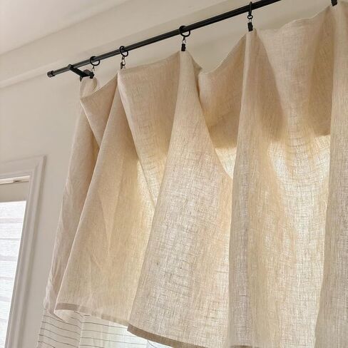 20 Pack Black Minimalism Curtain Rings with Eyelets with Clips, Window Metal Drapery Ring for Pinch Pleat Curtains, Drape Ring 1.0 Inch I D, Fits Up to 3/4 Inch Thin Rods (Black, 1"-20 Pack) in Kuwait